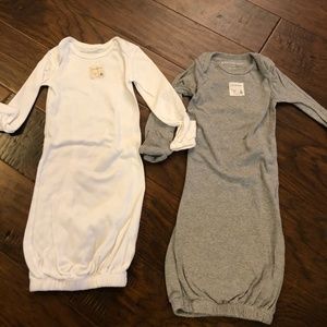 Burt's Bees Baby Infant Sleep Gowns NWOT